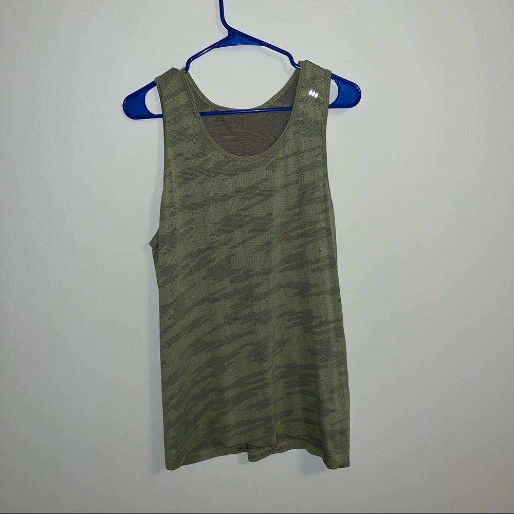 lululemon athletica Green Camo Tank Top